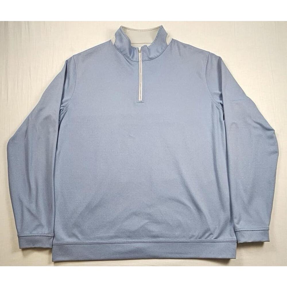 Peter Millar Crown Crafted Stretch Long Sleeve Quarter Zip Pullover Size XL‎